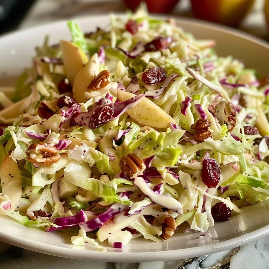 Zesty Apple Cranberry Coleslaw