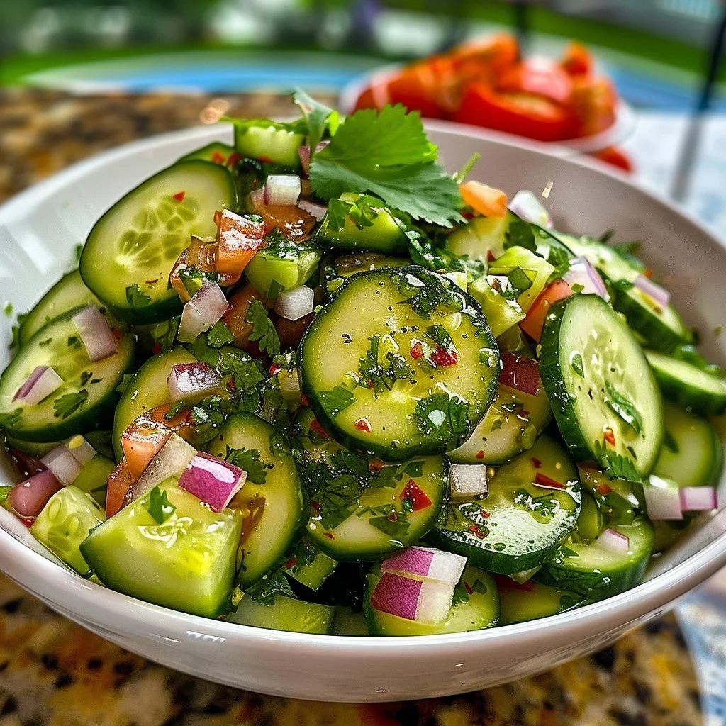 Zesty Mexican Cucumber Salad