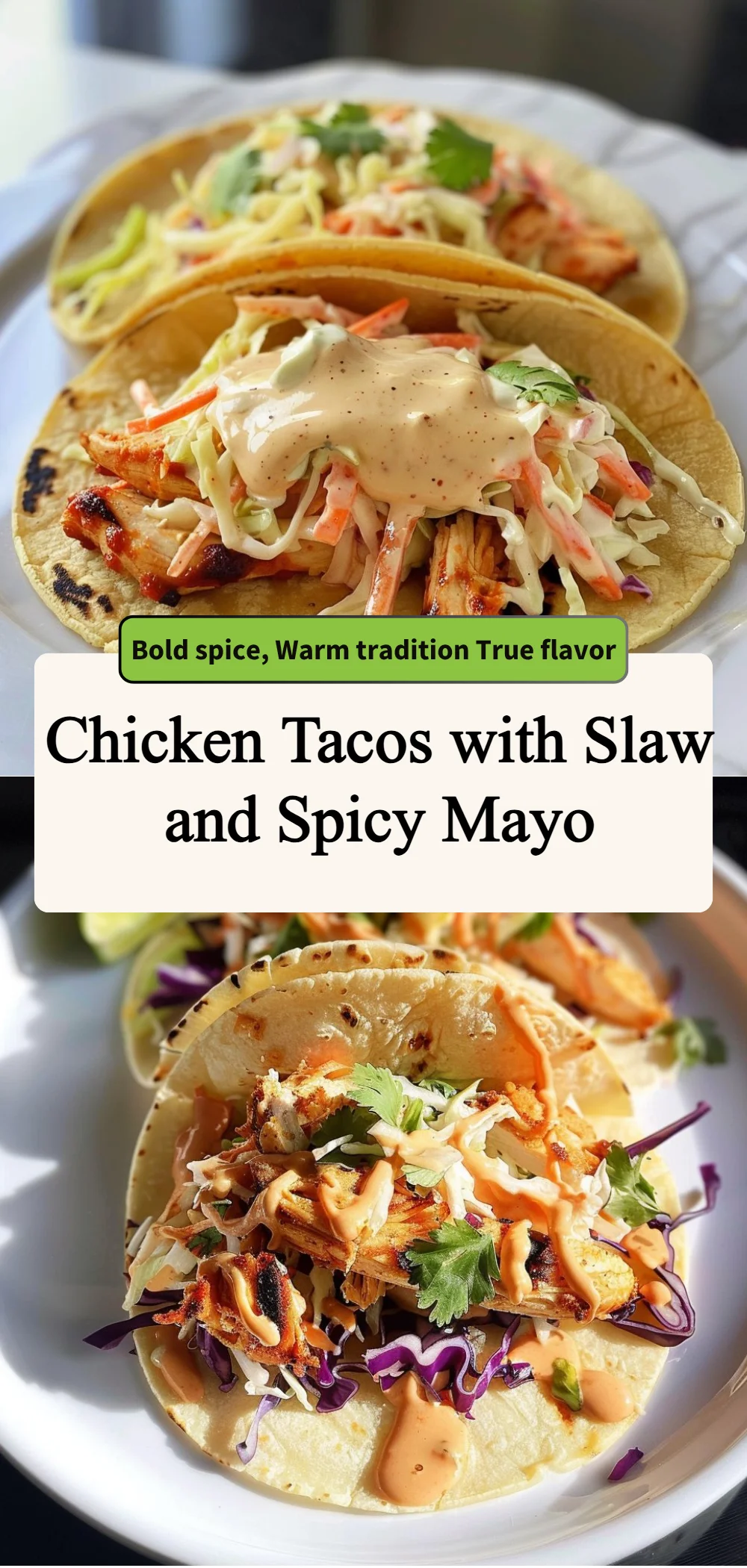 Chicken Tacos with Slaw and Spicy Mayo 4 chicken tacos with slaw and spicy mayo 2026 05 27 020638