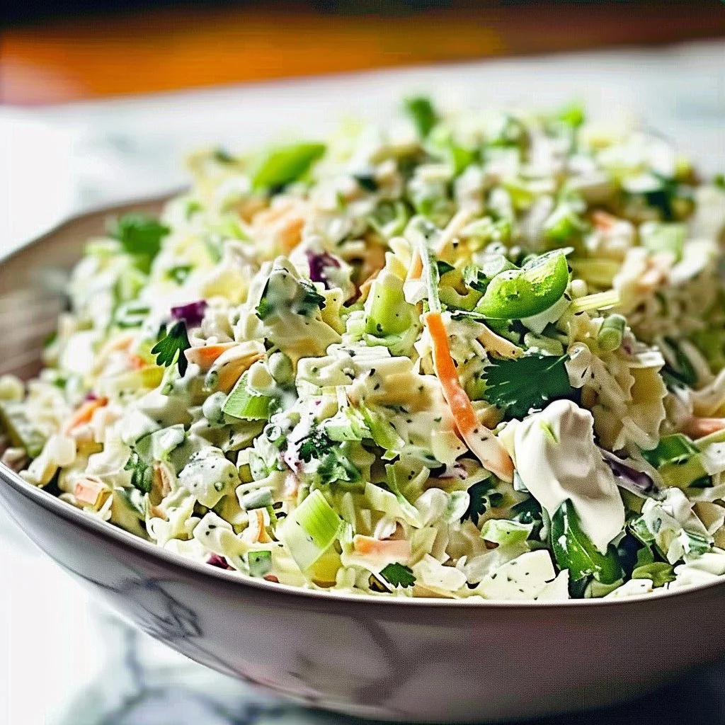Creamy Cilantro Lime Coleslaw