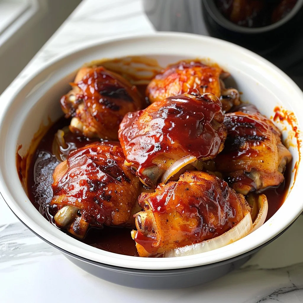 Crockpot BBQ Chicken Thighs