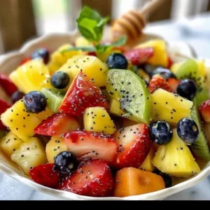 Fruit Salad 3 Colorful and fresh fruit salad with a variety of fruits mixed together