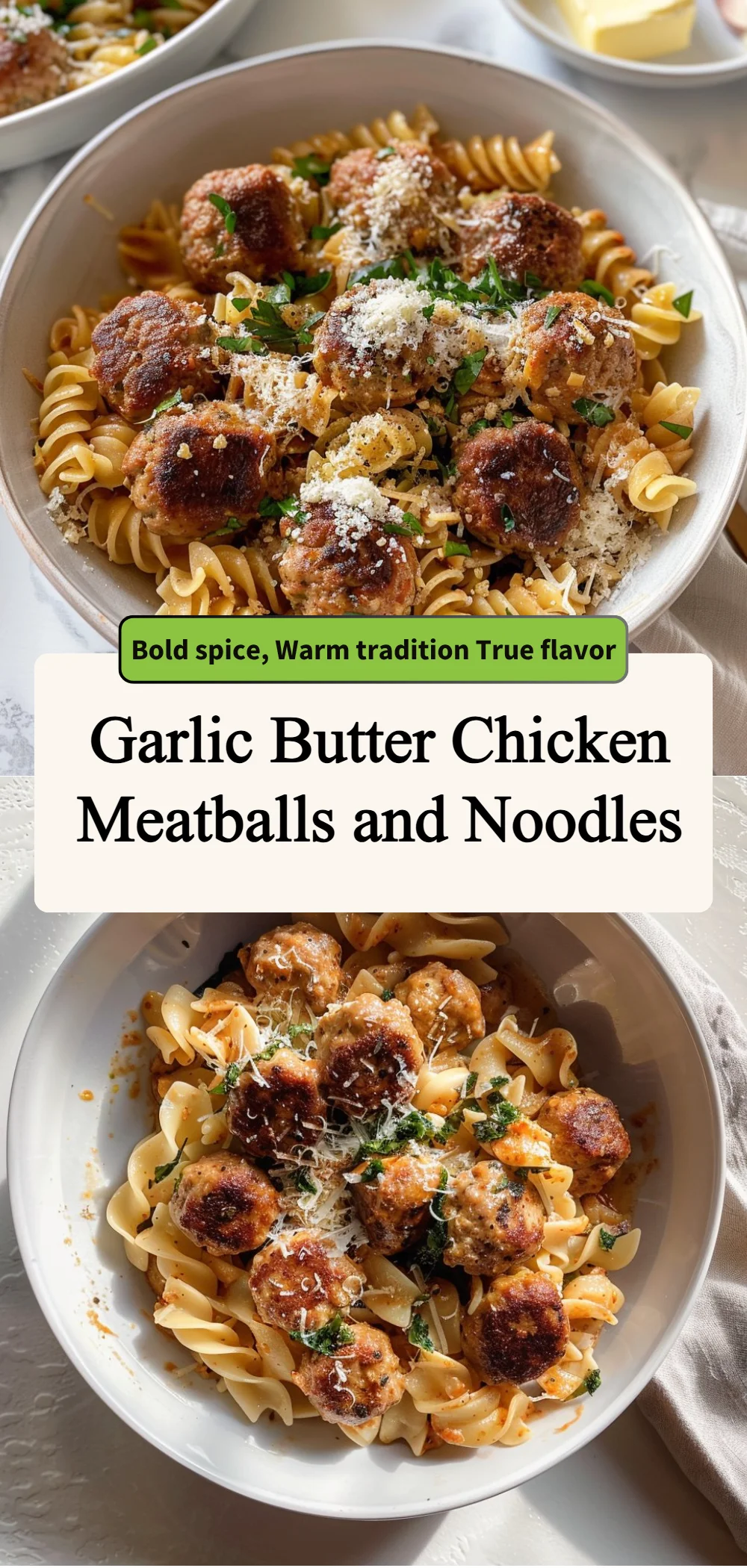 garlic butter chicken meatballs and noodles 2026 05 05 185403