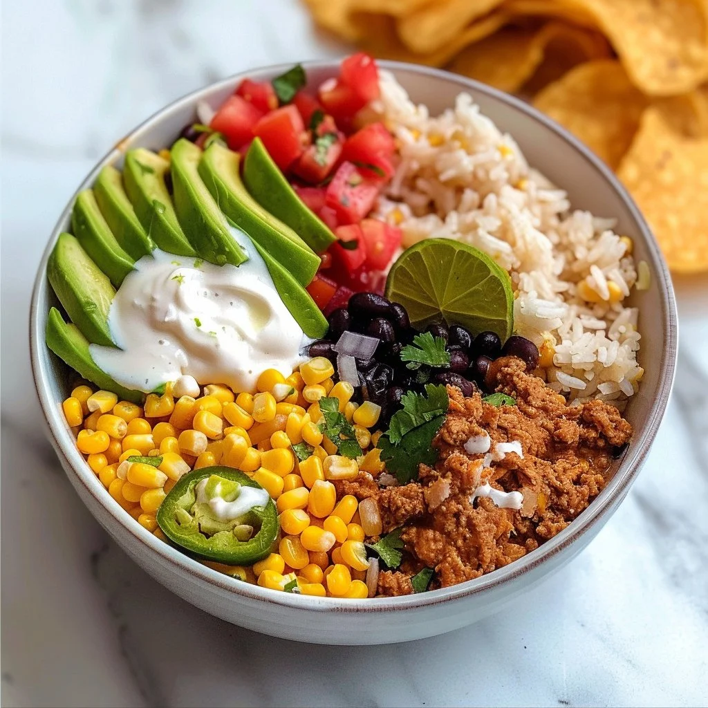 Ground Chicken Burrito Bowls Recipe
