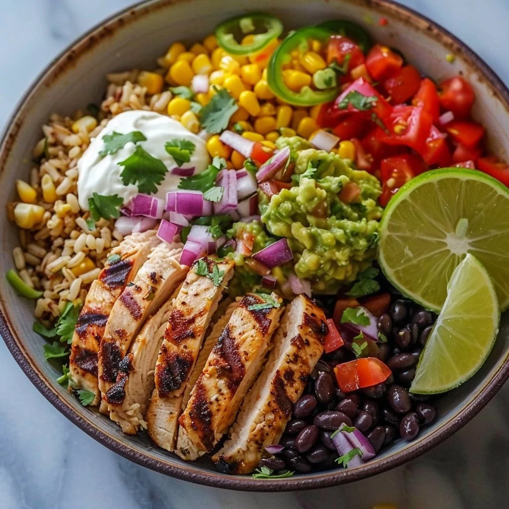 Loaded Chicken Burrito Bowl: Fresh, Flavorful, and Family-Approved