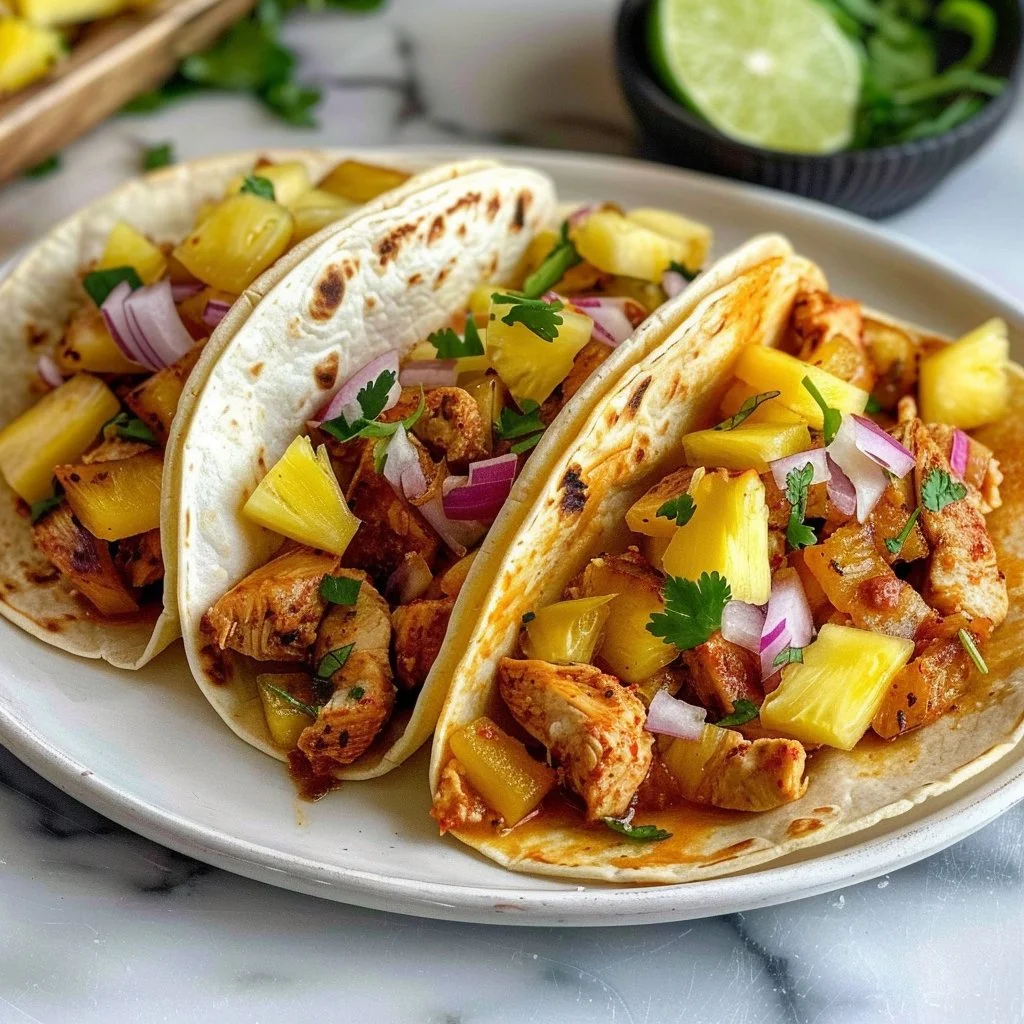 Pineapple Chicken Tacos