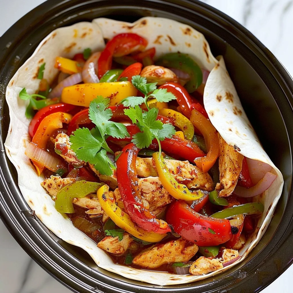 Slow Cooker Chicken Fajitas