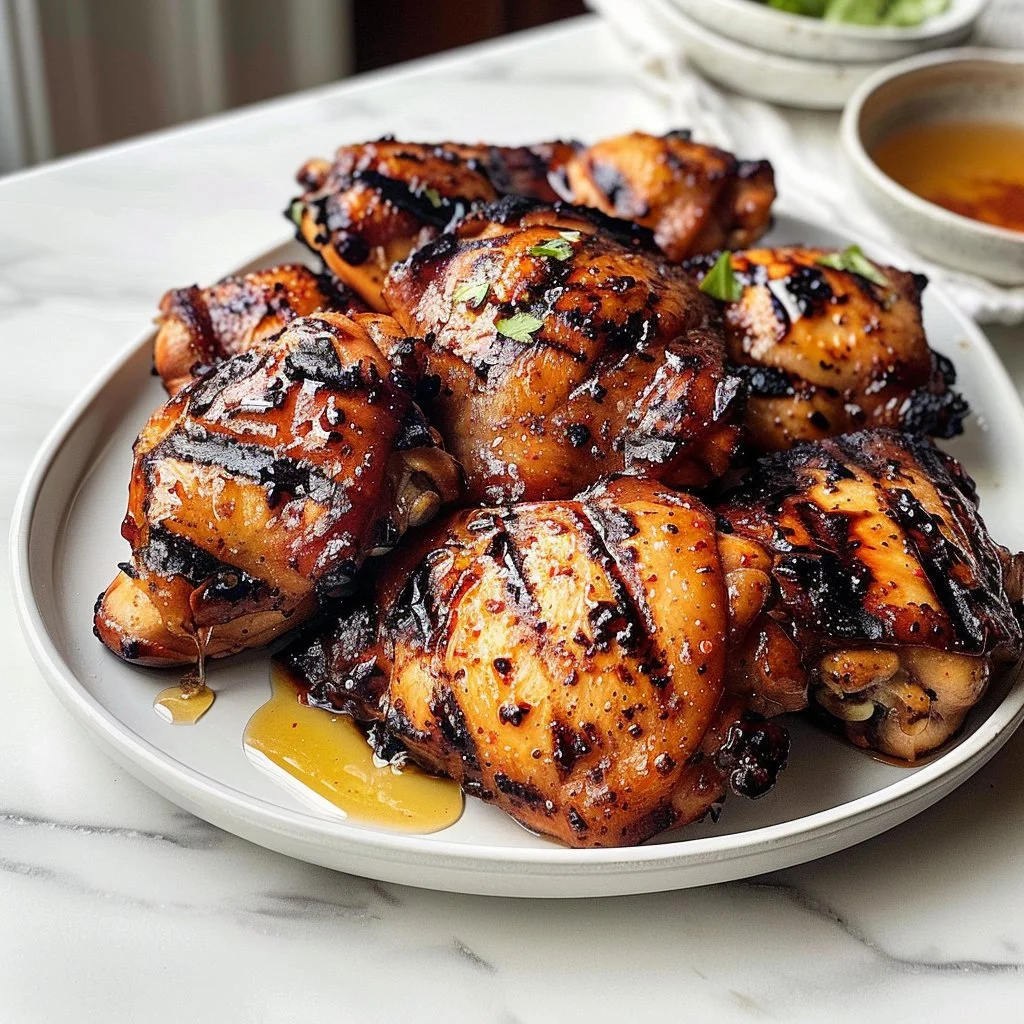 The Best Marinated Grilled Chicken Thighs