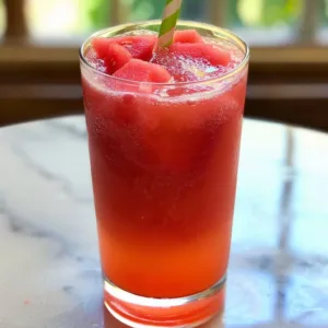 A refreshing glass of watermelon fresh water with mint leaves and ice.