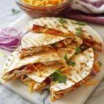 Delicious BBQ Chicken Quesadillas with melted cheese and smoky flavor.
