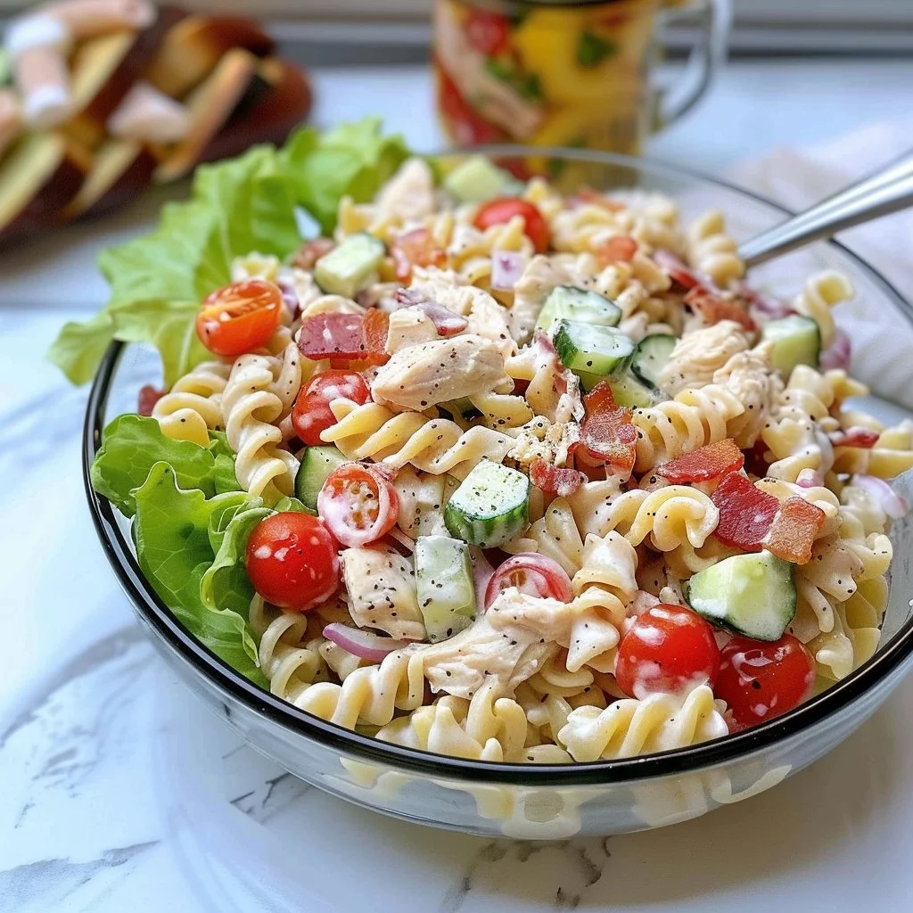 Chicken Club Pasta Salad