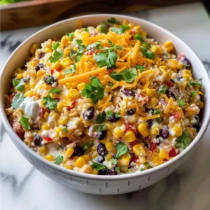 Cowboy Corn Dip 3 Delicious Cowboy Corn Dip served in a bowl with tortilla chips