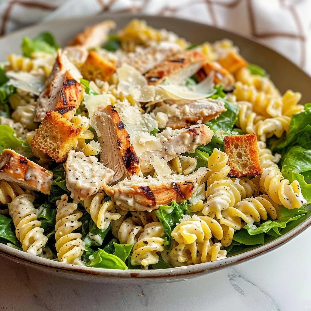 Creamy Chicken Caesar Pasta Salad for Fresh Flavor Bliss