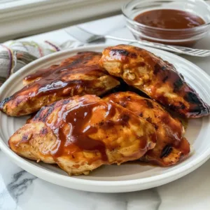 Crock Pot BBQ Chicken 3 Crock Pot BBQ Chicken cooking in a slow cooker with vibrant BBQ sauce