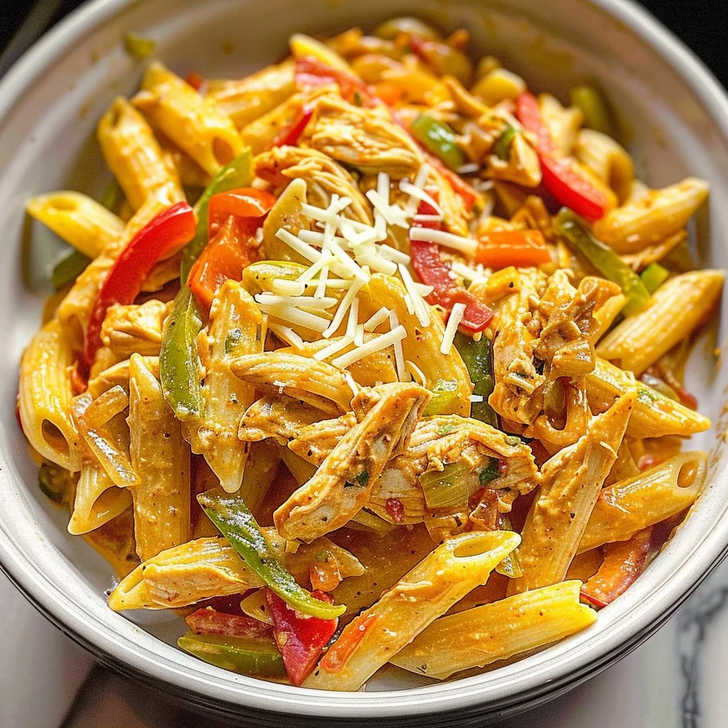 Crockpot Chicken Fajita Pasta