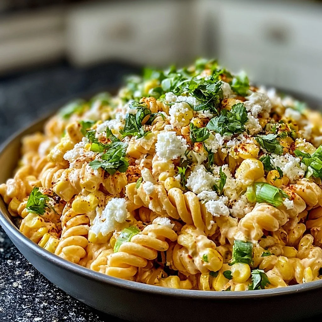 Easy Mexican Street Corn Pasta Salad