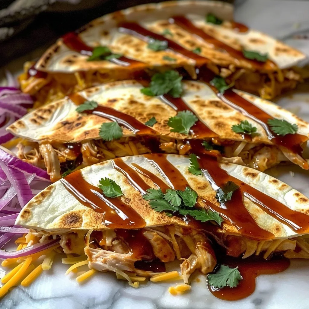 Hot Honey BBQ Chicken Quesadillas: A Sweet & Spicy Delight