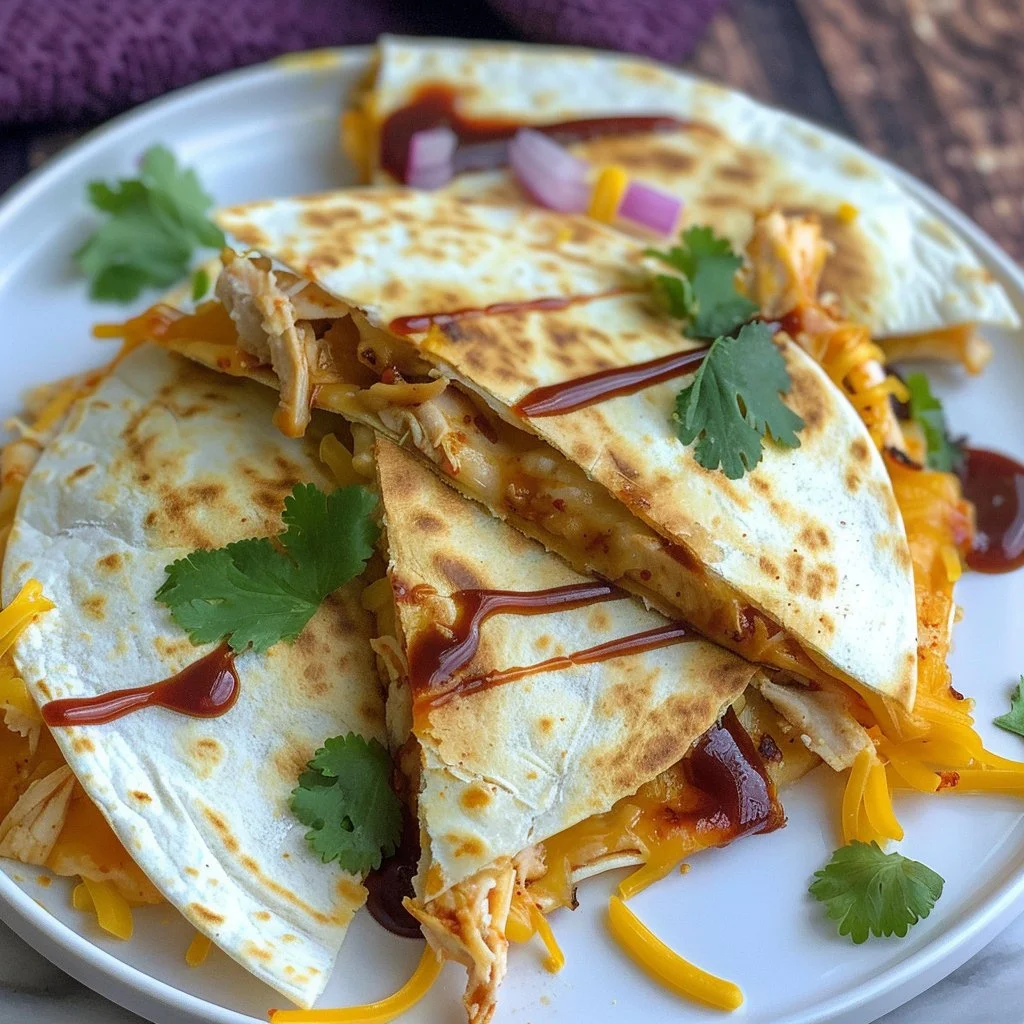 Kickin’ BBQ Chicken Quesadillas