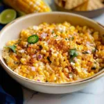 Vibrant Mexican Street Corn Dip served in a bowl, perfect for dipping