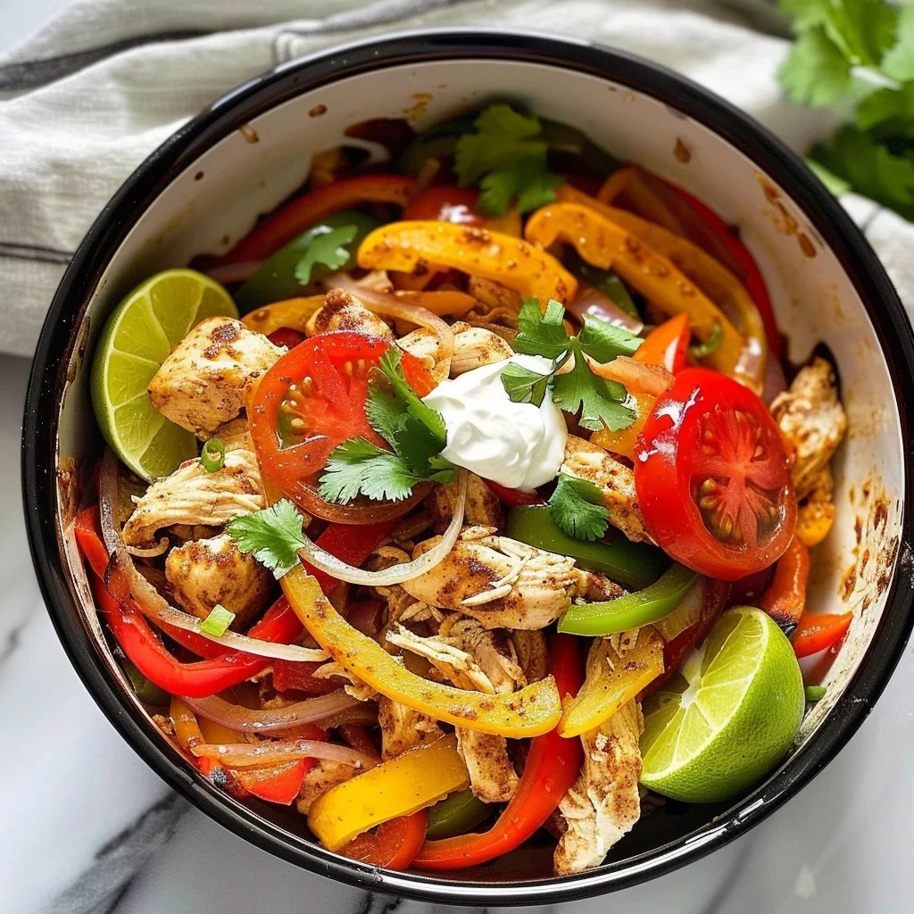 Slow Cooker Chicken Fajitas