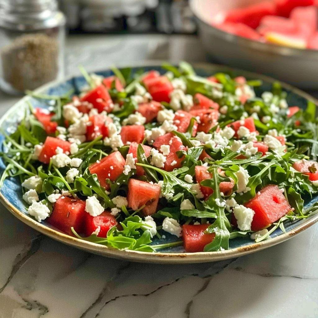 Arugula Watermelon Feta Salad