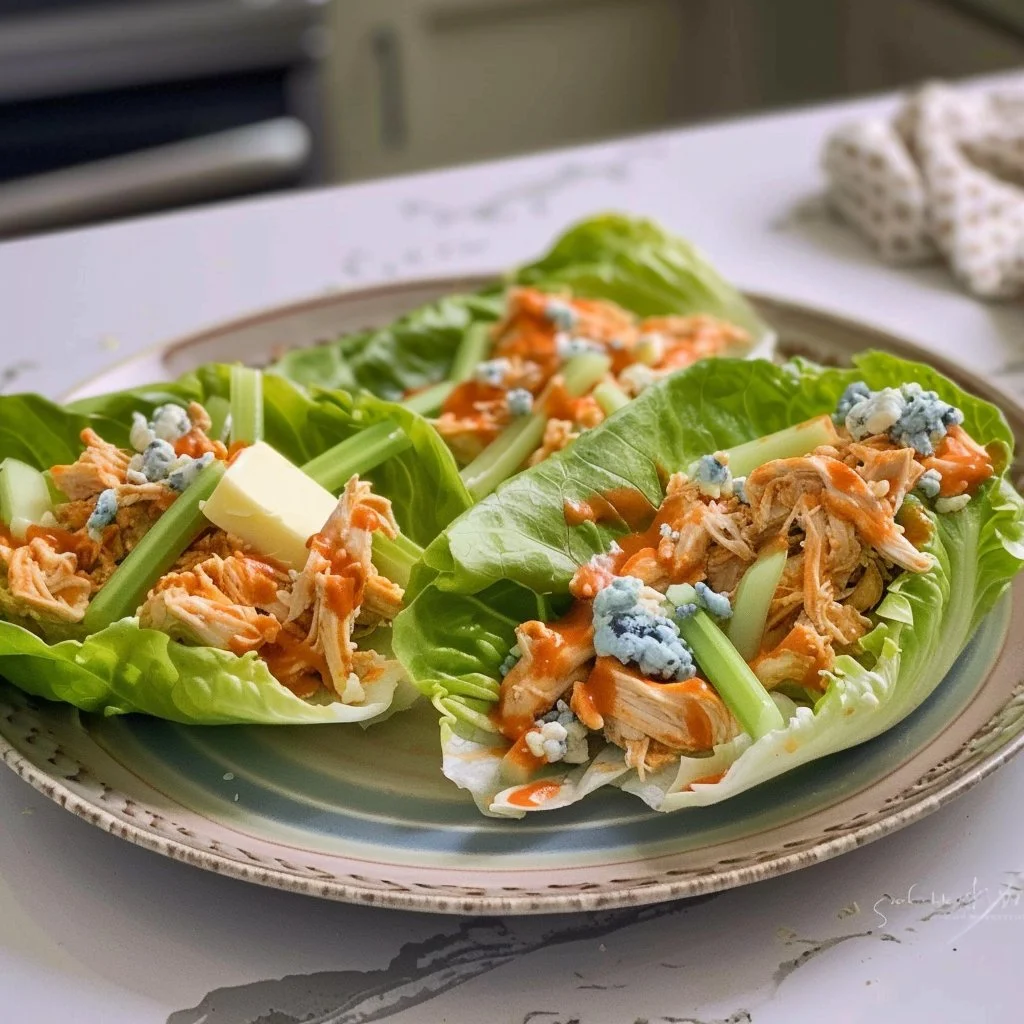 Buffalo Chicken Lettuce Wraps