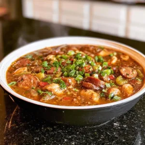 Crock Pot Chicken and Sausage Gumbo 2 Delicious Crock Pot Chicken and Sausage Gumbo in a bowl
