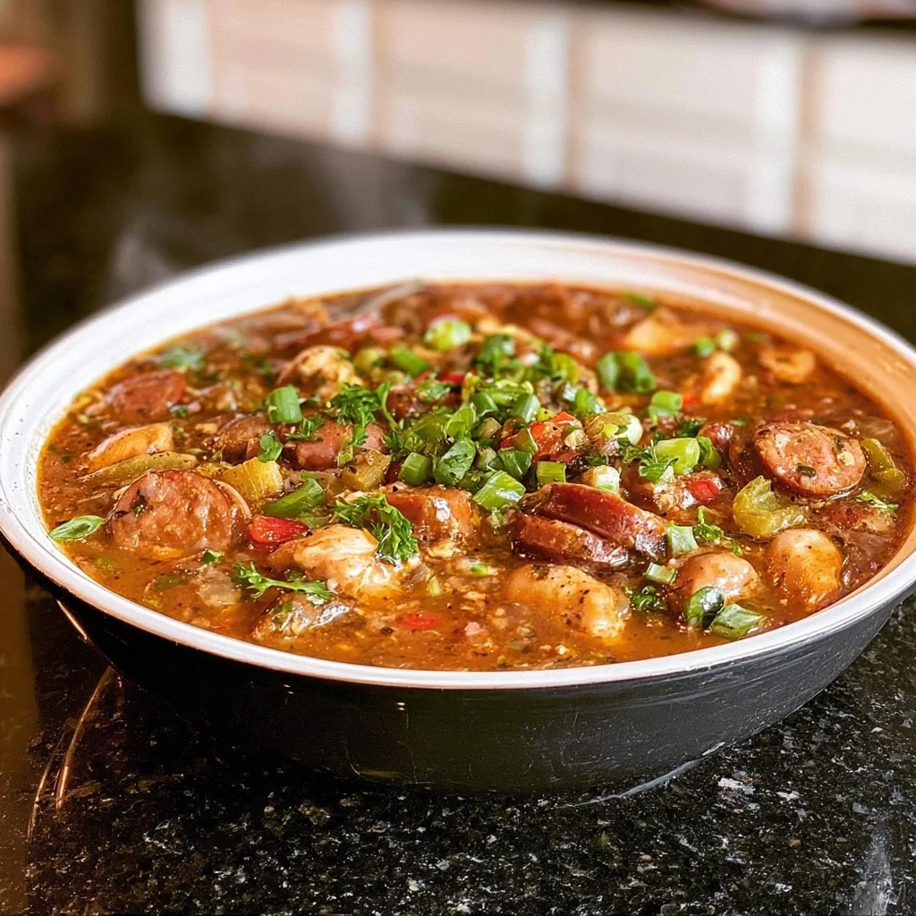 Crock Pot Chicken and Sausage Gumbo