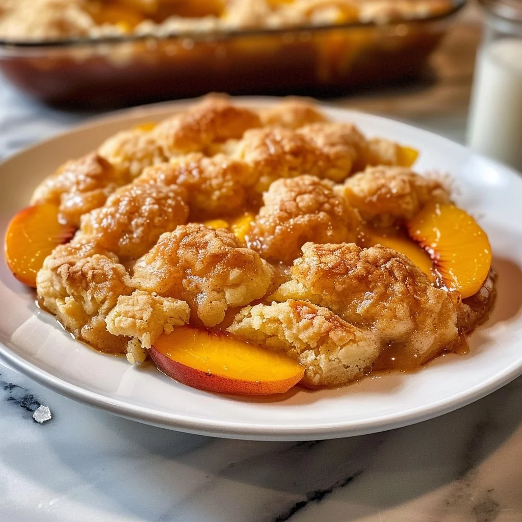 Home Page 1 Easy Peach Cobbler Recipe