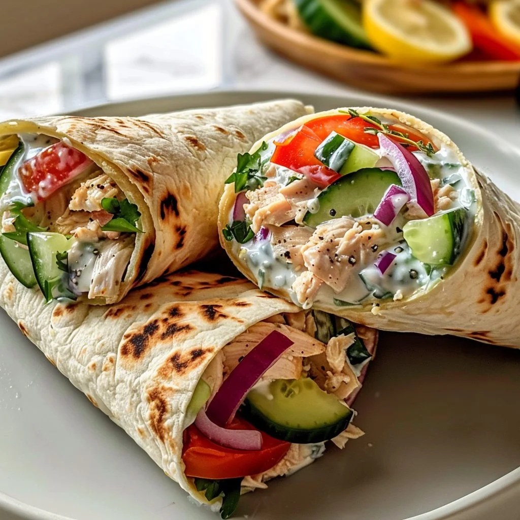 Greek Chicken Wraps