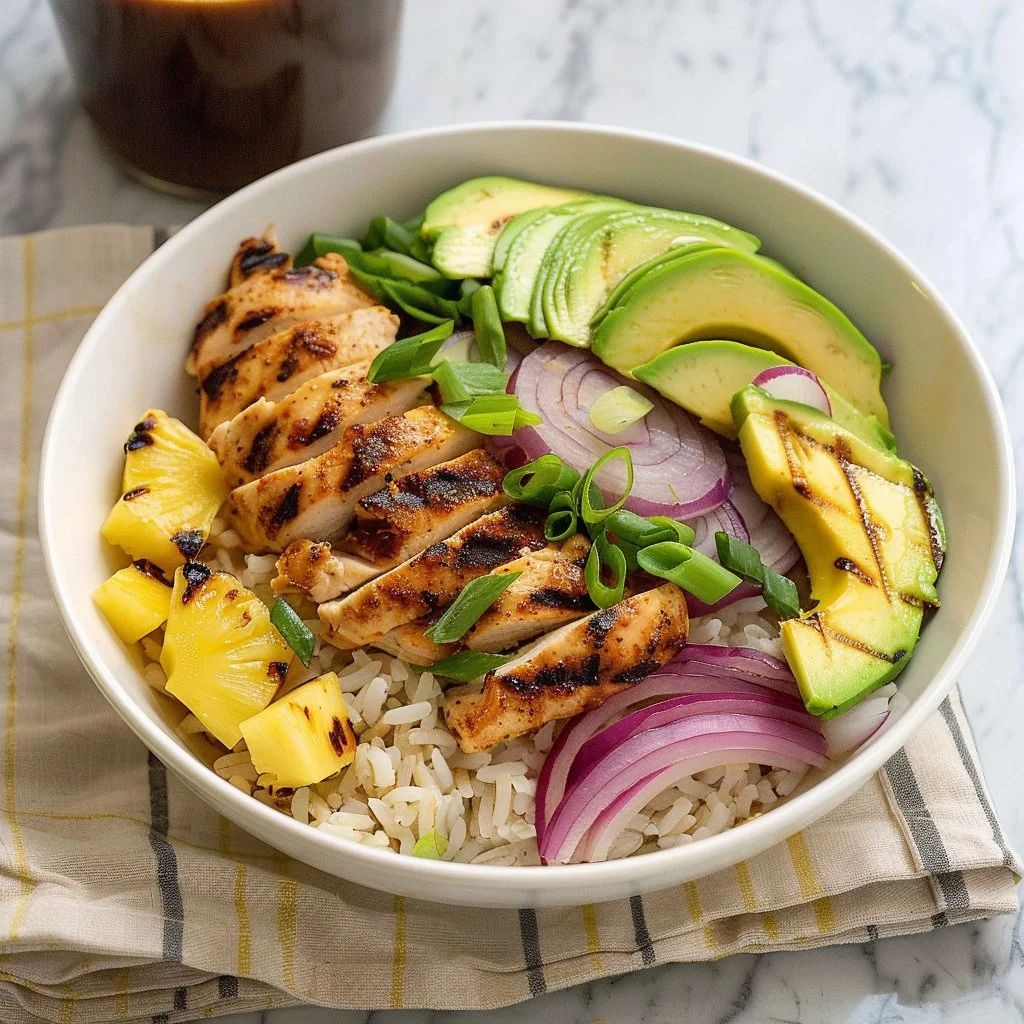 Grilled Hawaiian Chicken Bowls