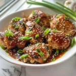 Delicious honey ginger chicken cooked in a crock pot