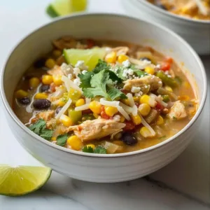 Mexican Street Corn Chicken Chili 3 Delicious Mexican Street Corn Chicken Chili served in a bowl
