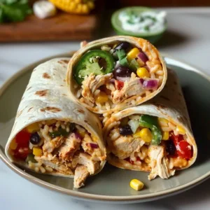 Quick and flavorful Southwest Chicken Wrap recipe with fresh ingredients
